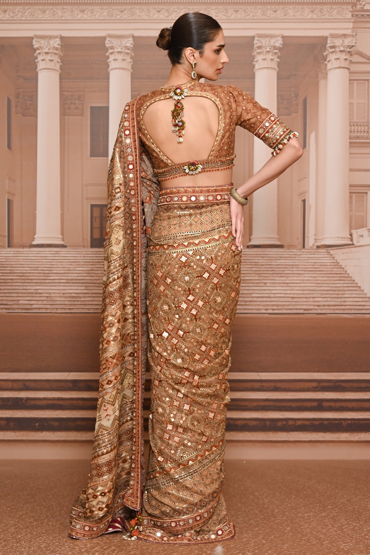 Ever Bloom Rabari Accented Saree