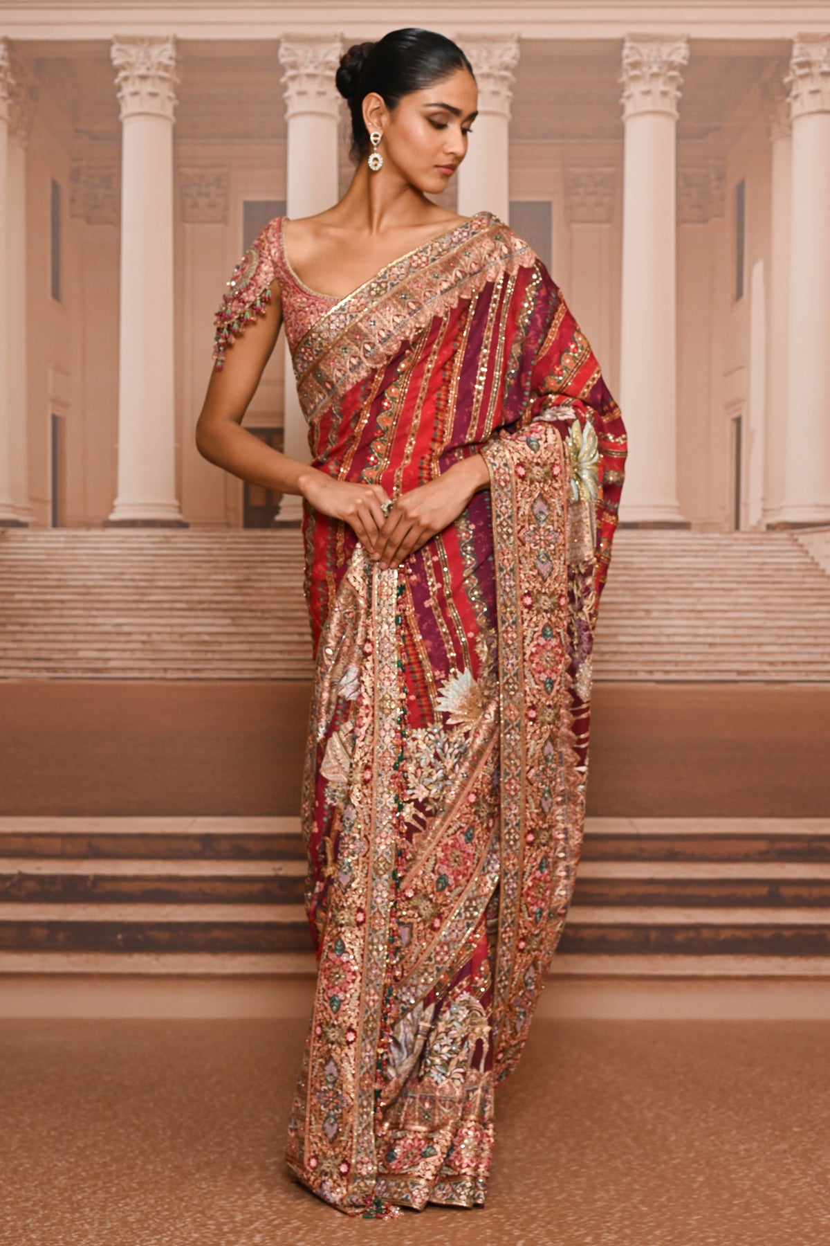 Ever Bloom Embellished Pichwai Saree