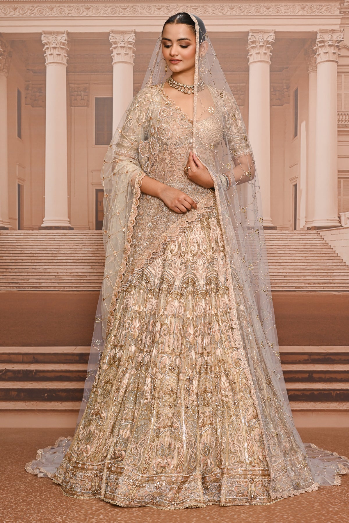 Ever Bloom Embellished Kalidar Lehenga