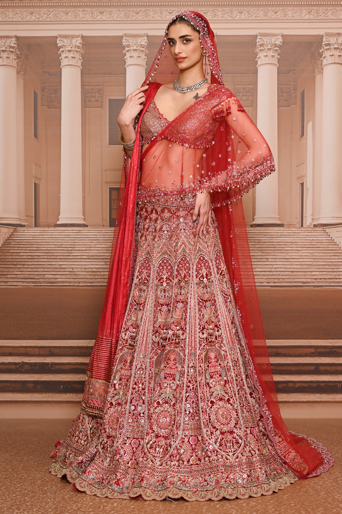 Ever Bloom Kalidar Embroidered Lehenga