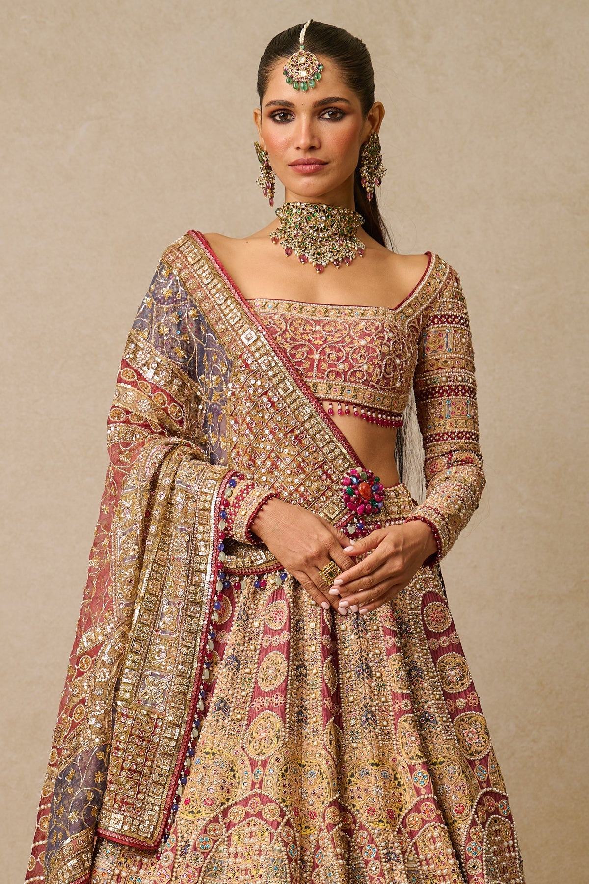Blouse-Dupatta-Lehenga - Blouse And Lehenga