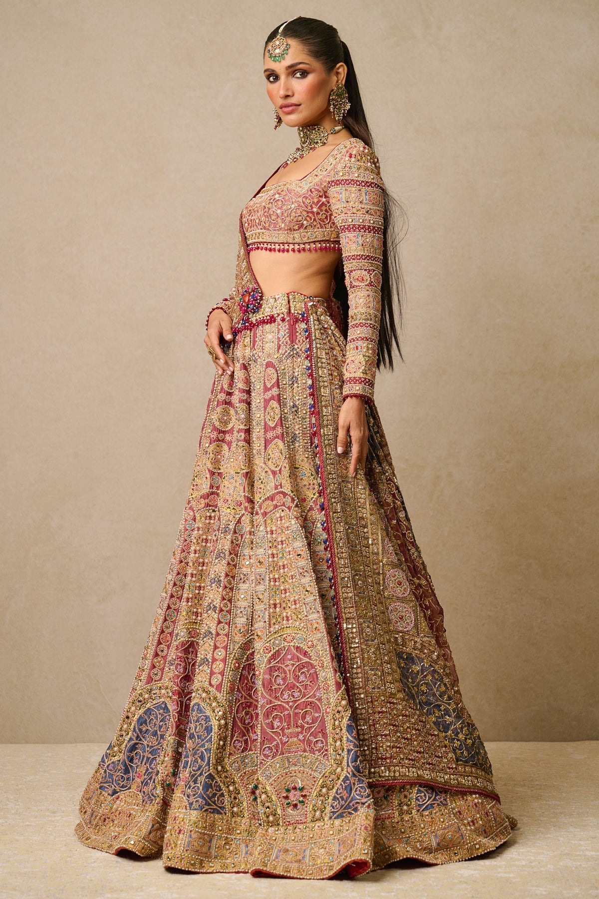 Blouse-Dupatta-Lehenga - Blouse And Lehenga