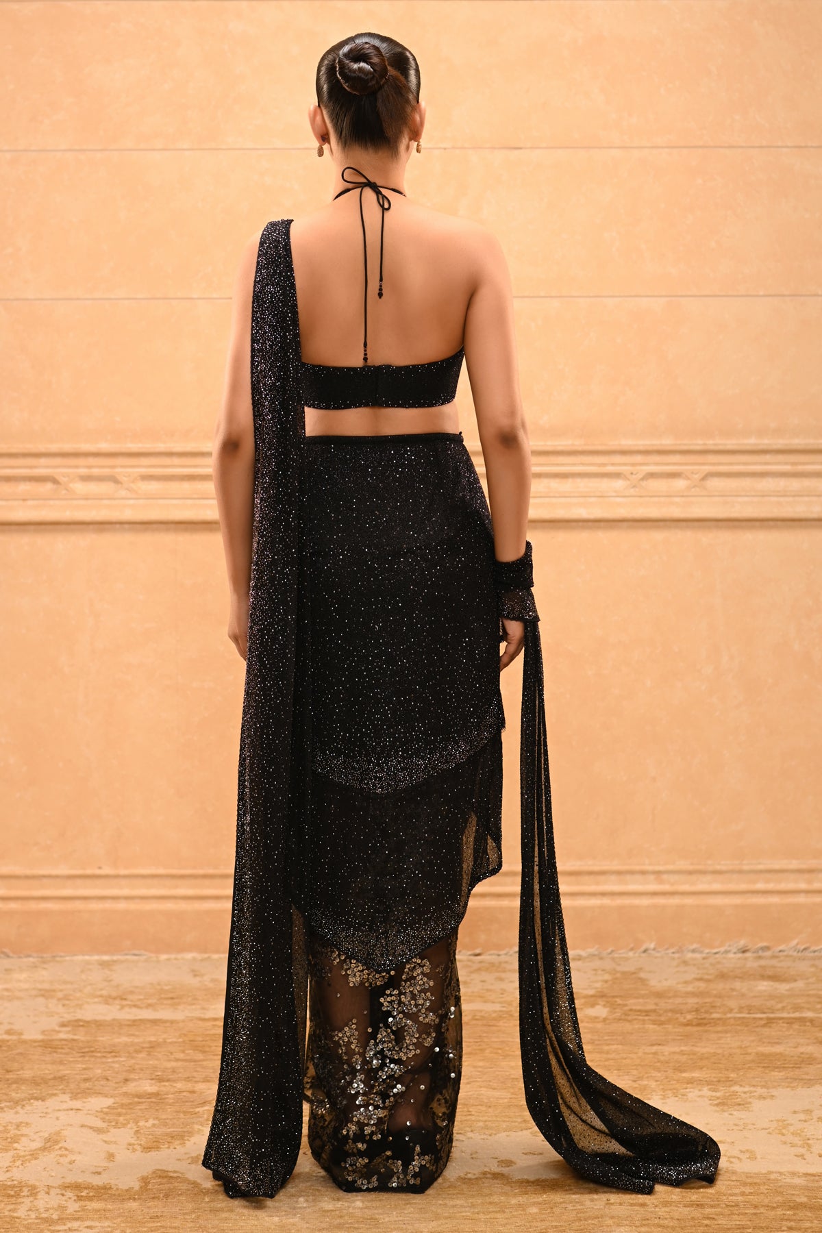 Crystal Embroidered Saree