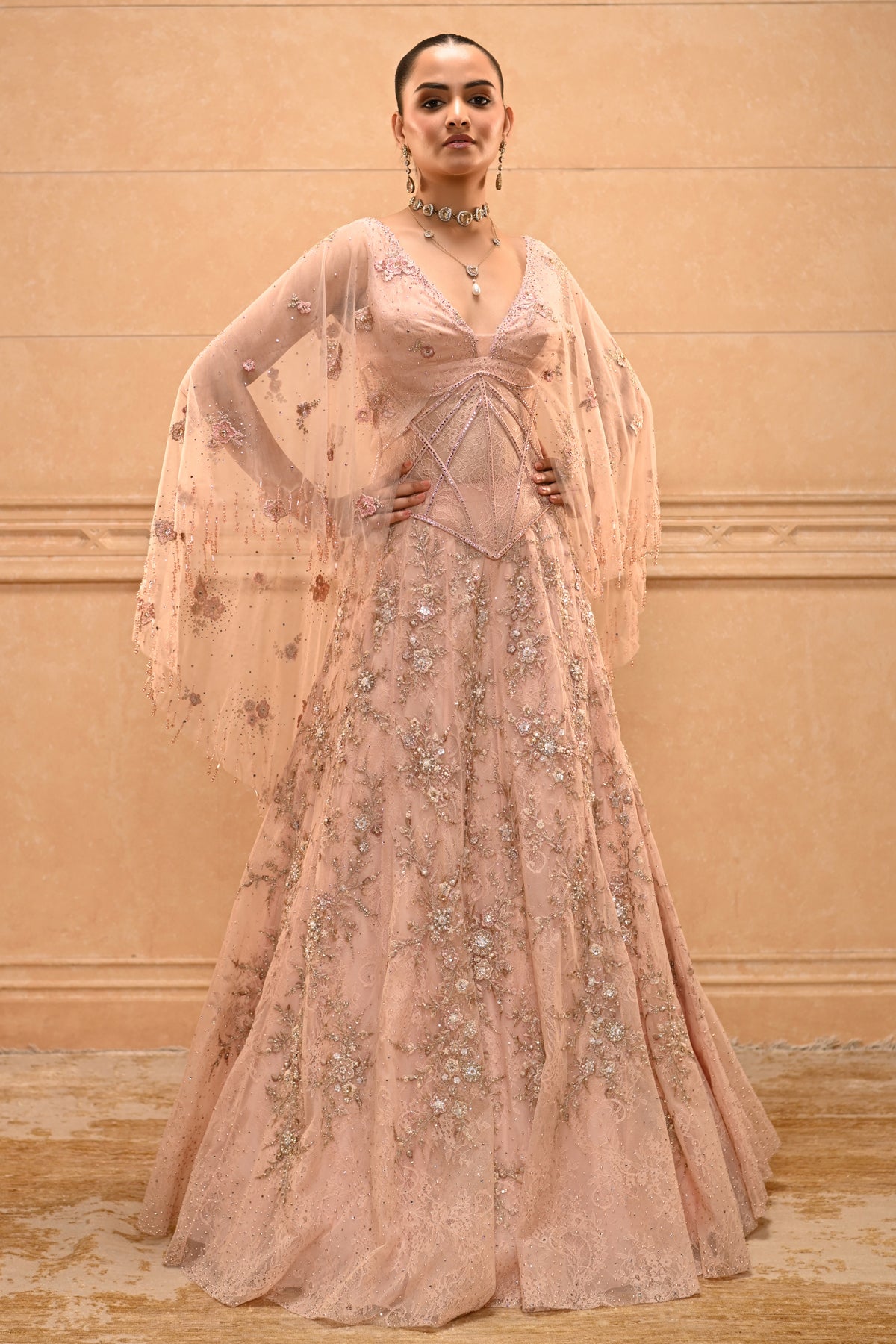 Floral Corset Lehenga Set