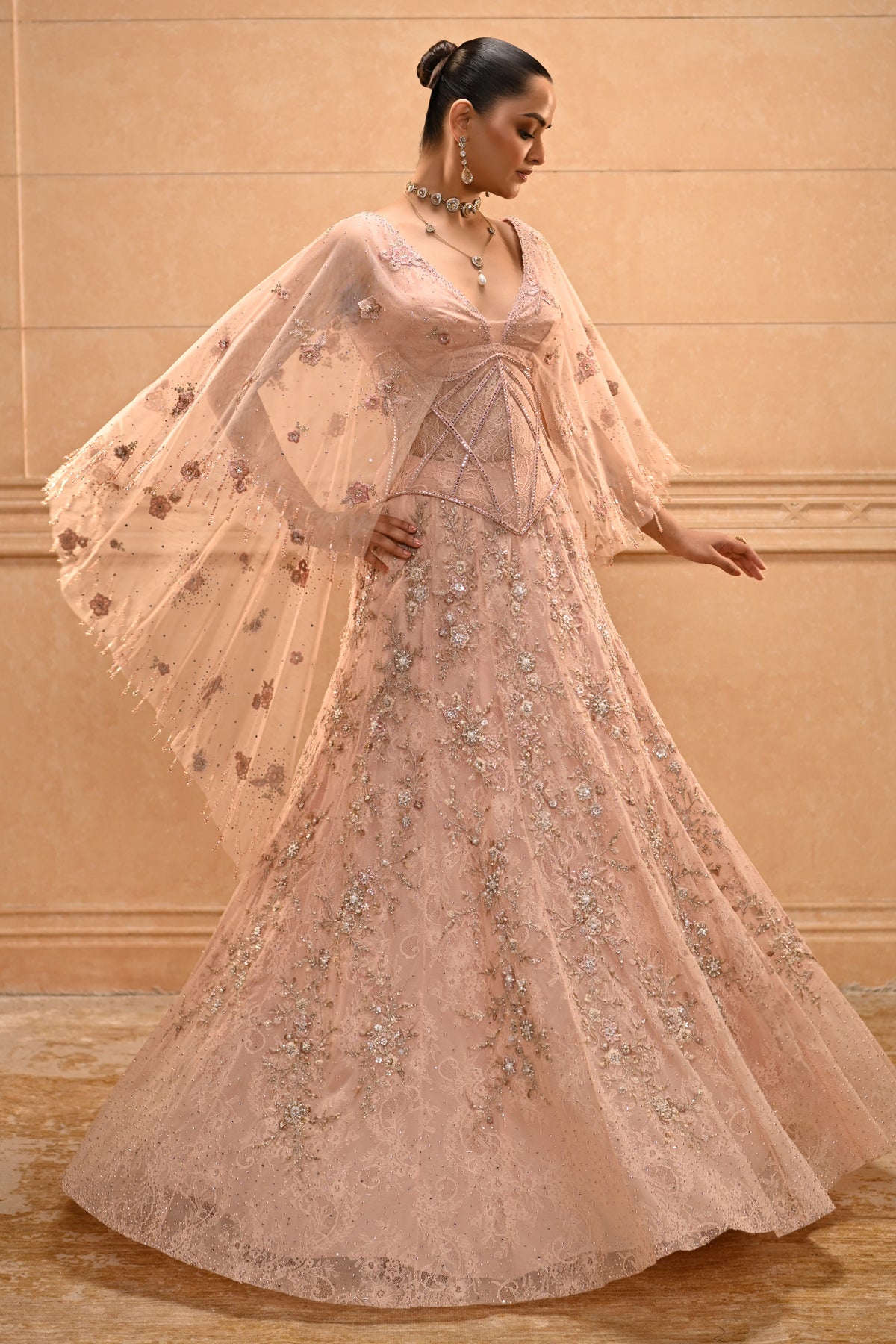 Floral Corset Lehenga Set