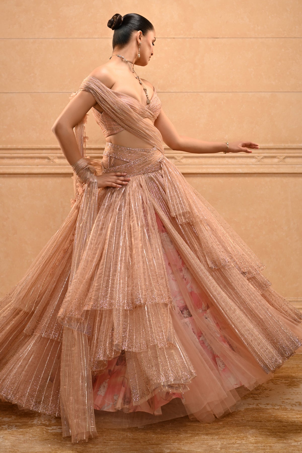 Crystal Blush Lehenga Set