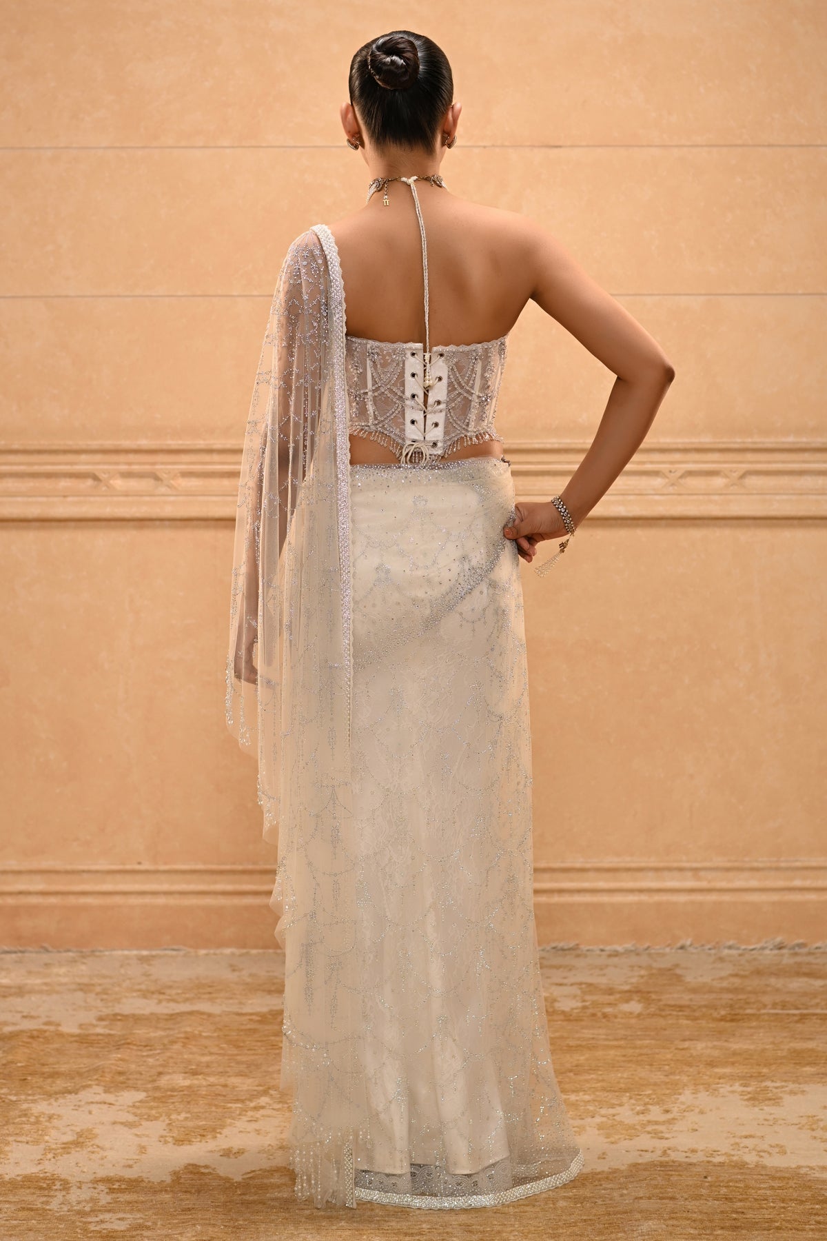 Draped Corset Skirt Set