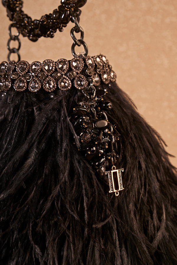 Jeweled Feather Braclet  Bag