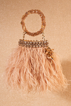 Jeweled Feather Braclet  Bag