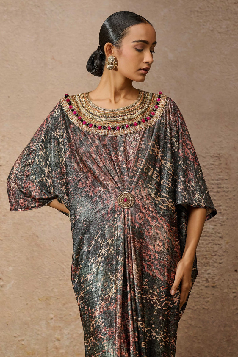 Signature Printed Kaftan Dress