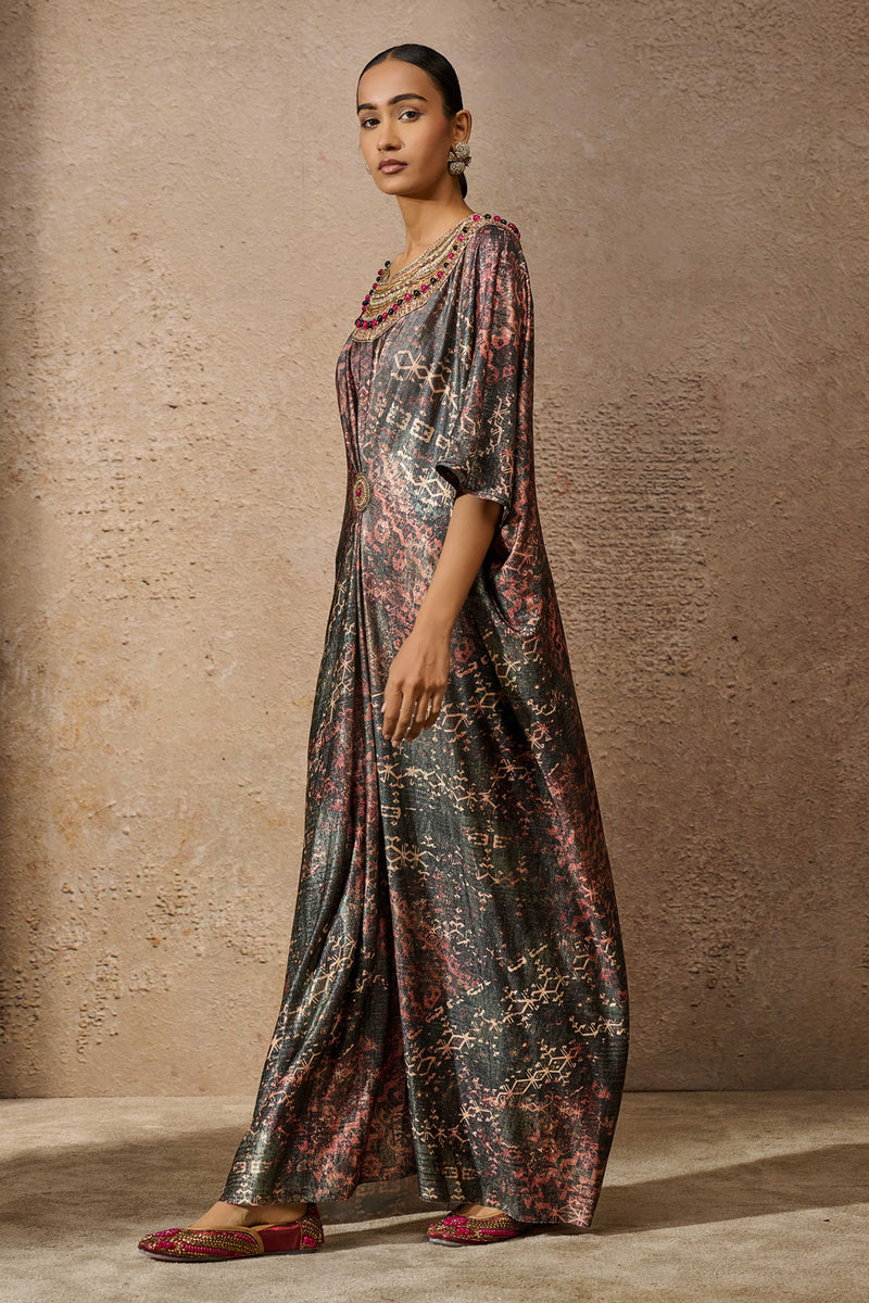 Signature Printed Kaftan Dress