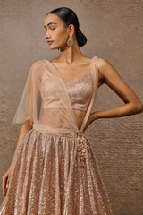 Sequin Architecture Motif Lehenga