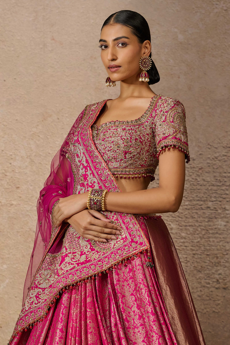 Brocade Embroidered Lehenga