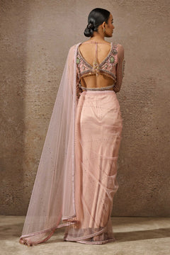 Classic Embroidered Tulle Saree