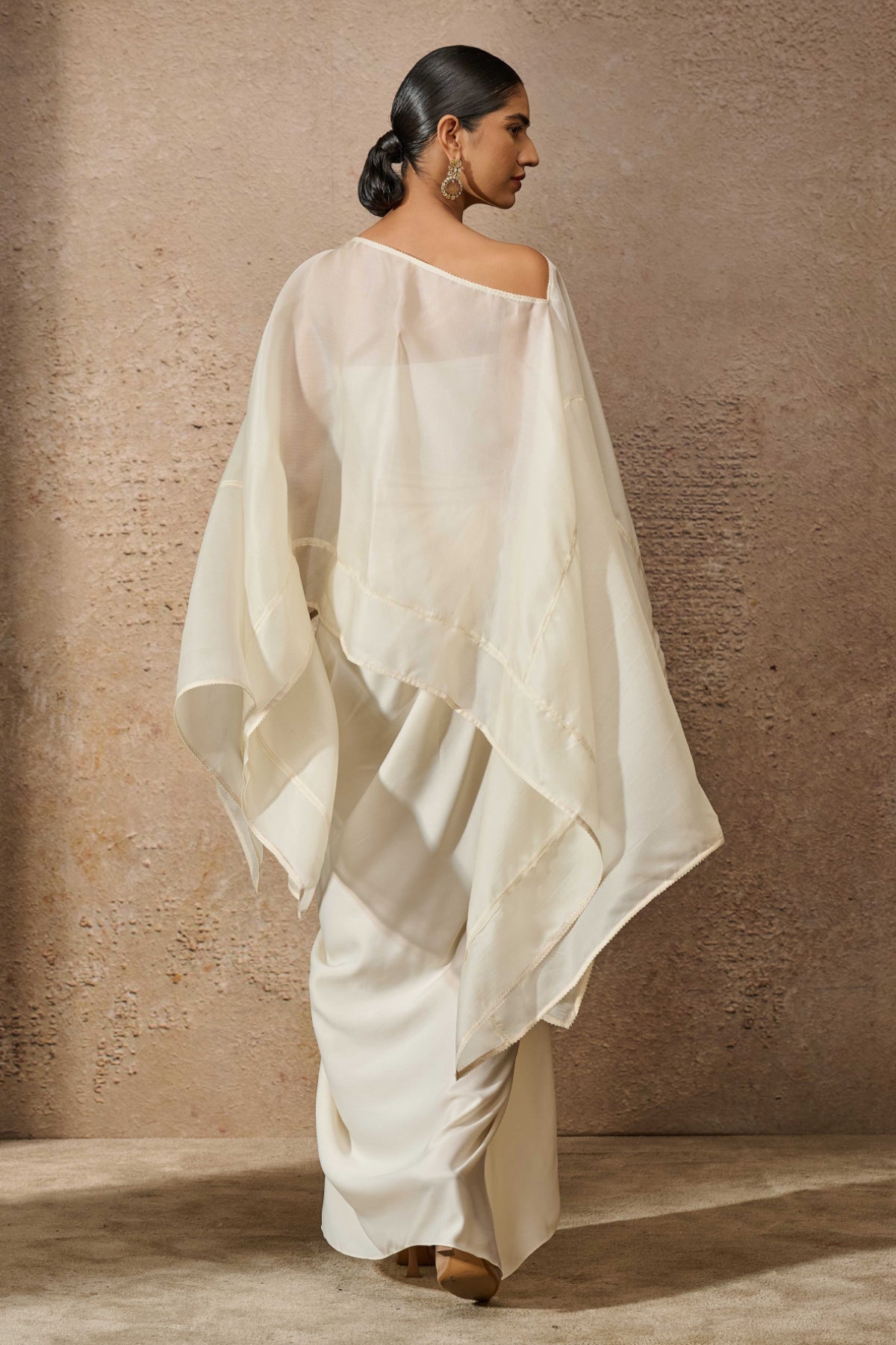 Otherworldly Short Kaftan Top & Draped Skirt Co Ord Set