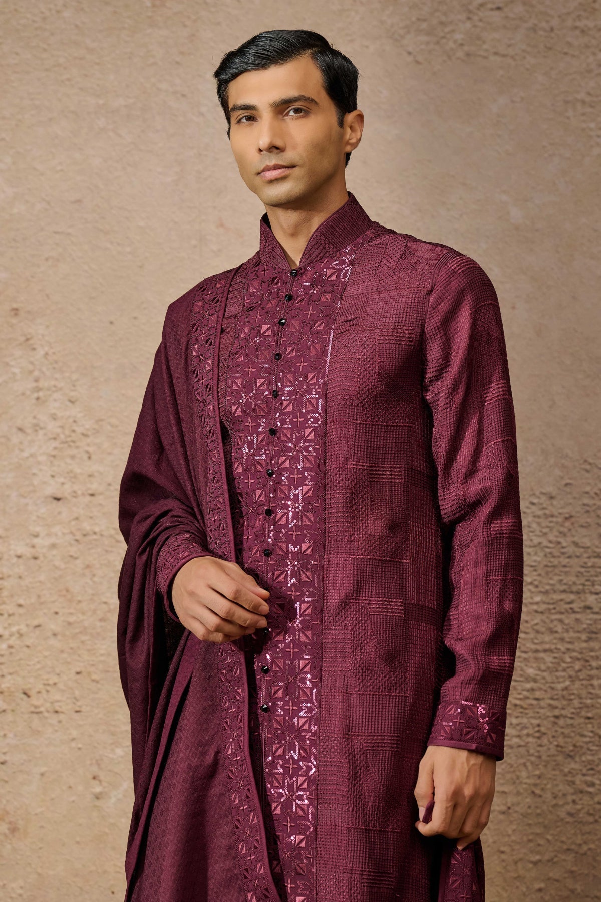 Otherworldly Textured Kurta Set