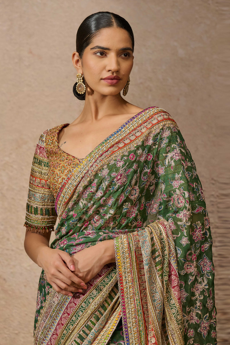 Signature Kashida Embroidered Saree