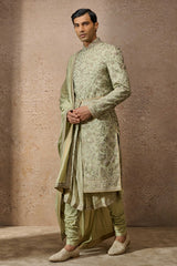 Classic Floral Sherwani Set