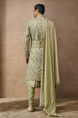 Classic Floral Sherwani Set