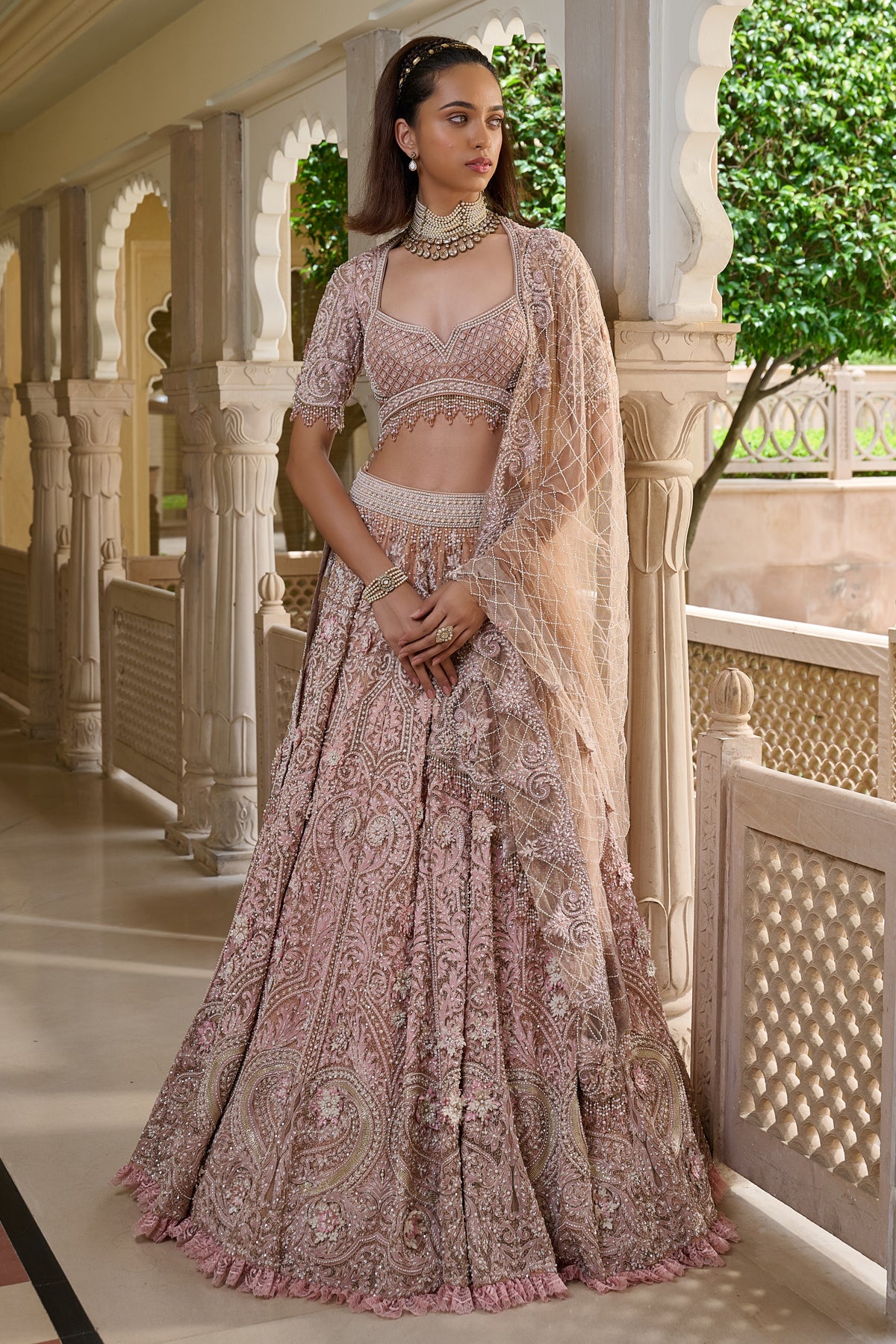 Thread & Dori Embroidered Lehenga