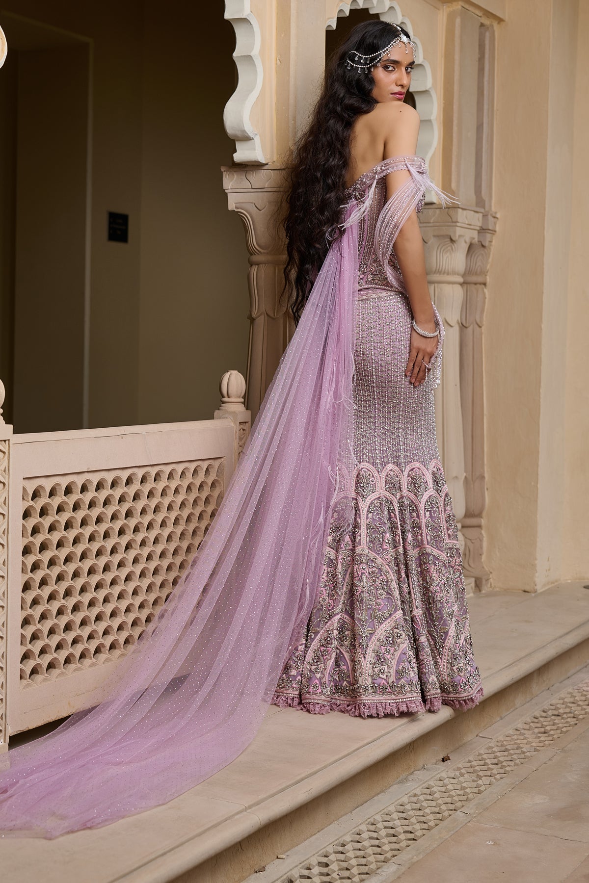 Crystal Fishtail Skirt Set