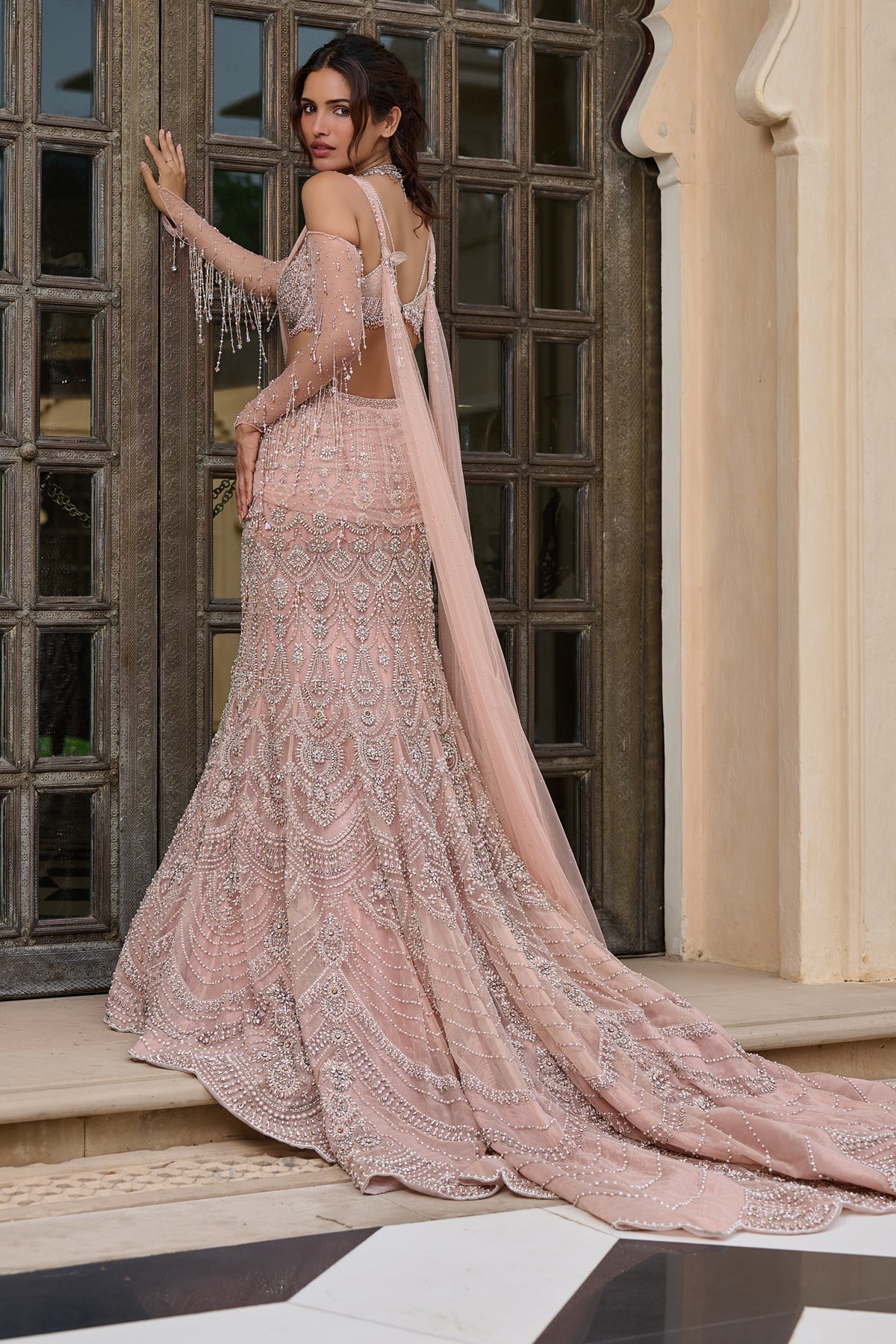 Dori Embroidered Fishtail Lehenga