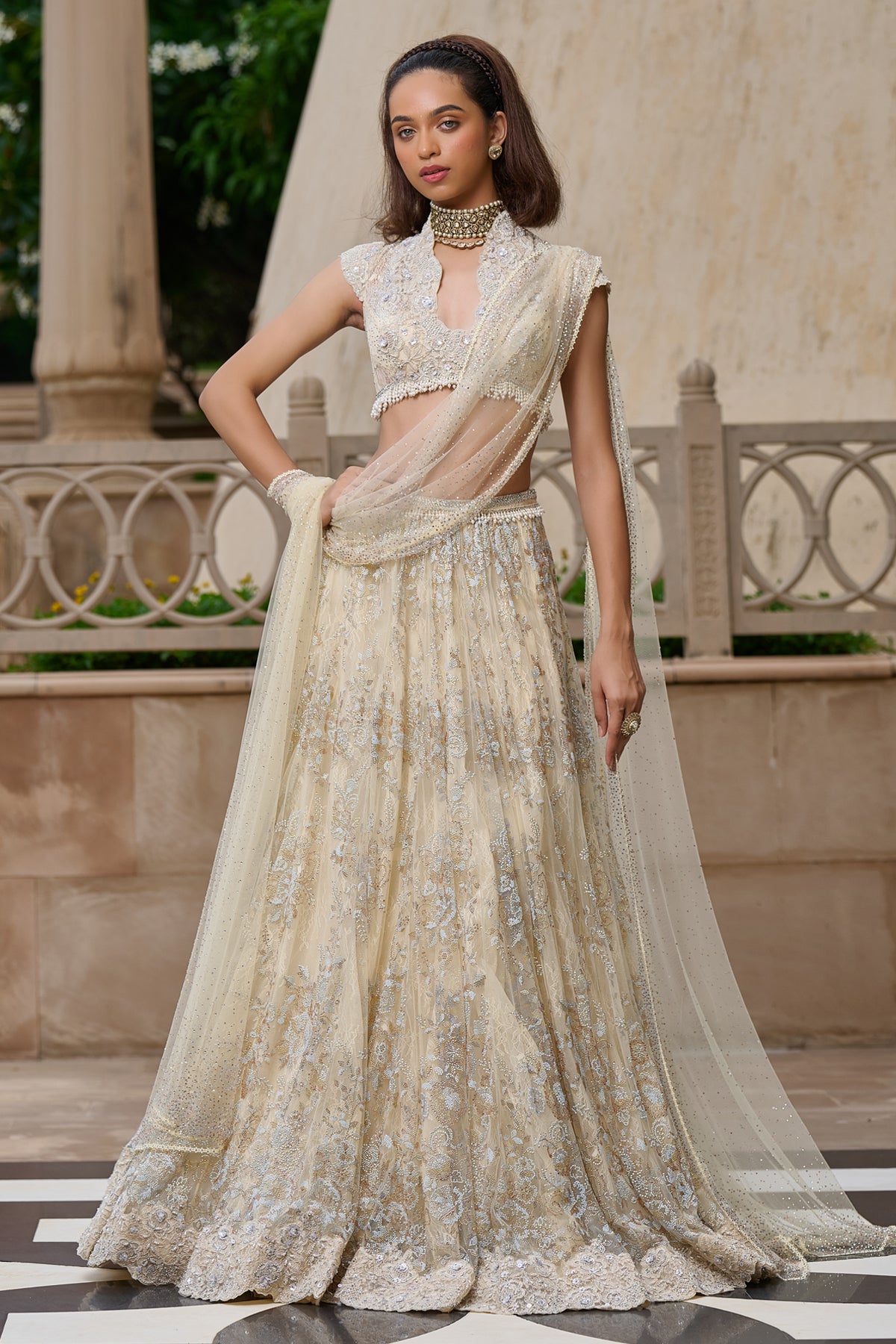 Crystal Embellished Lehenga