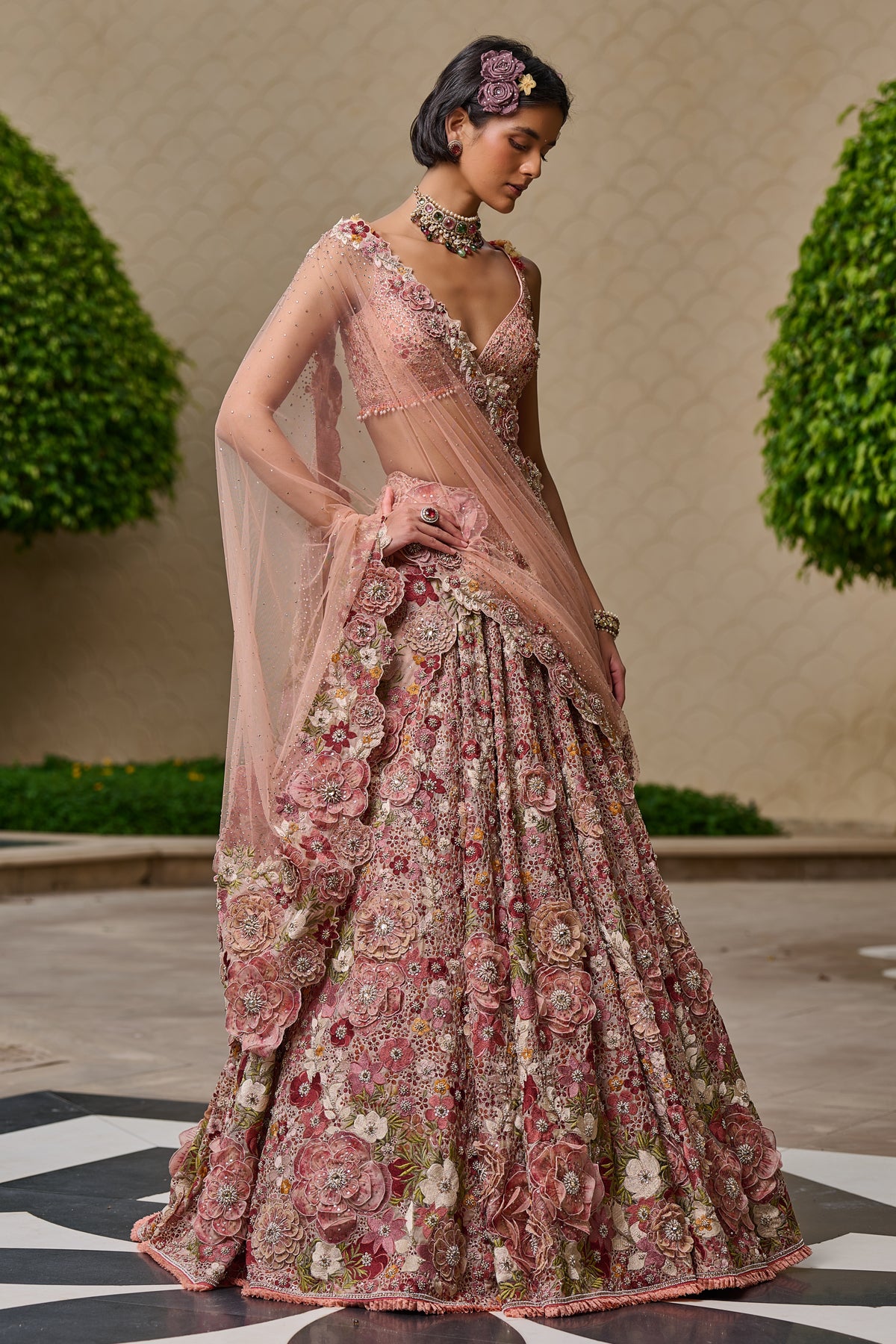 Floral Embroidered Lehenga
