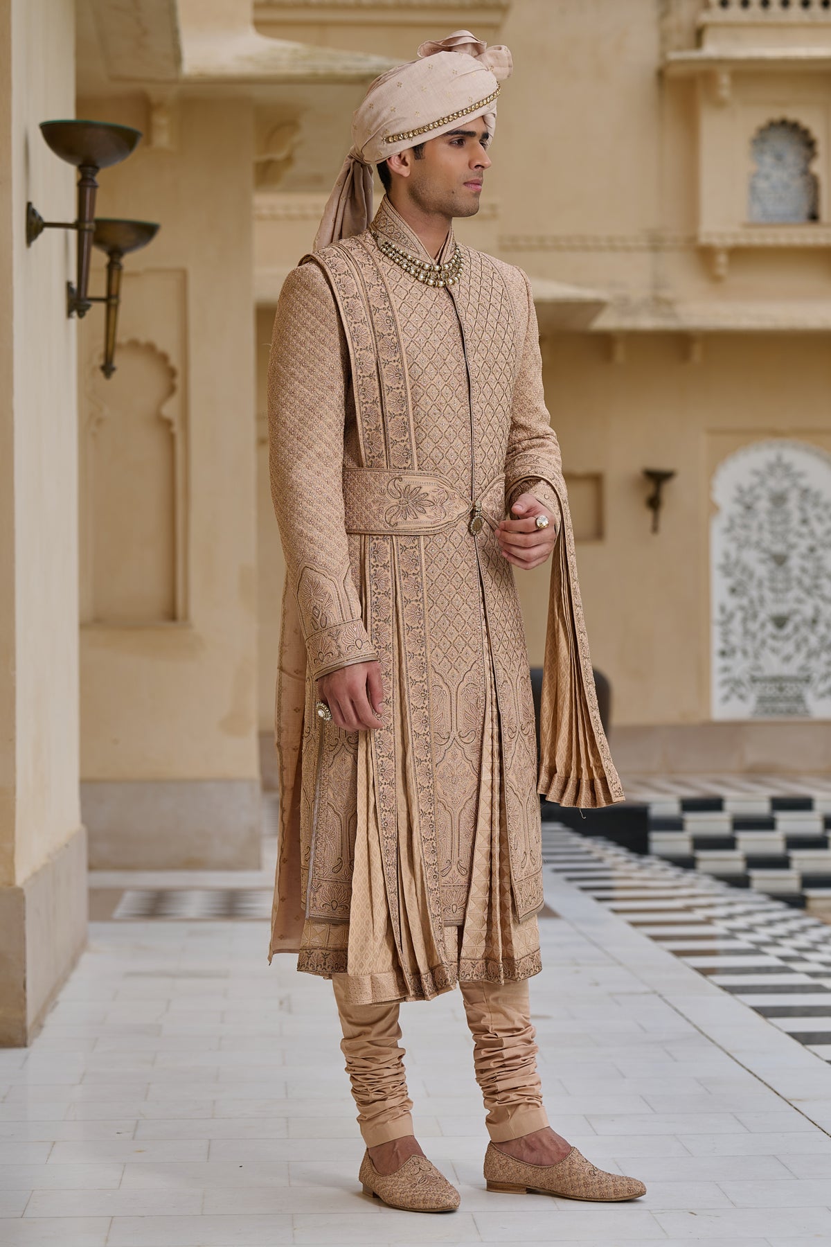 Dori Embroidered Sherwani Set