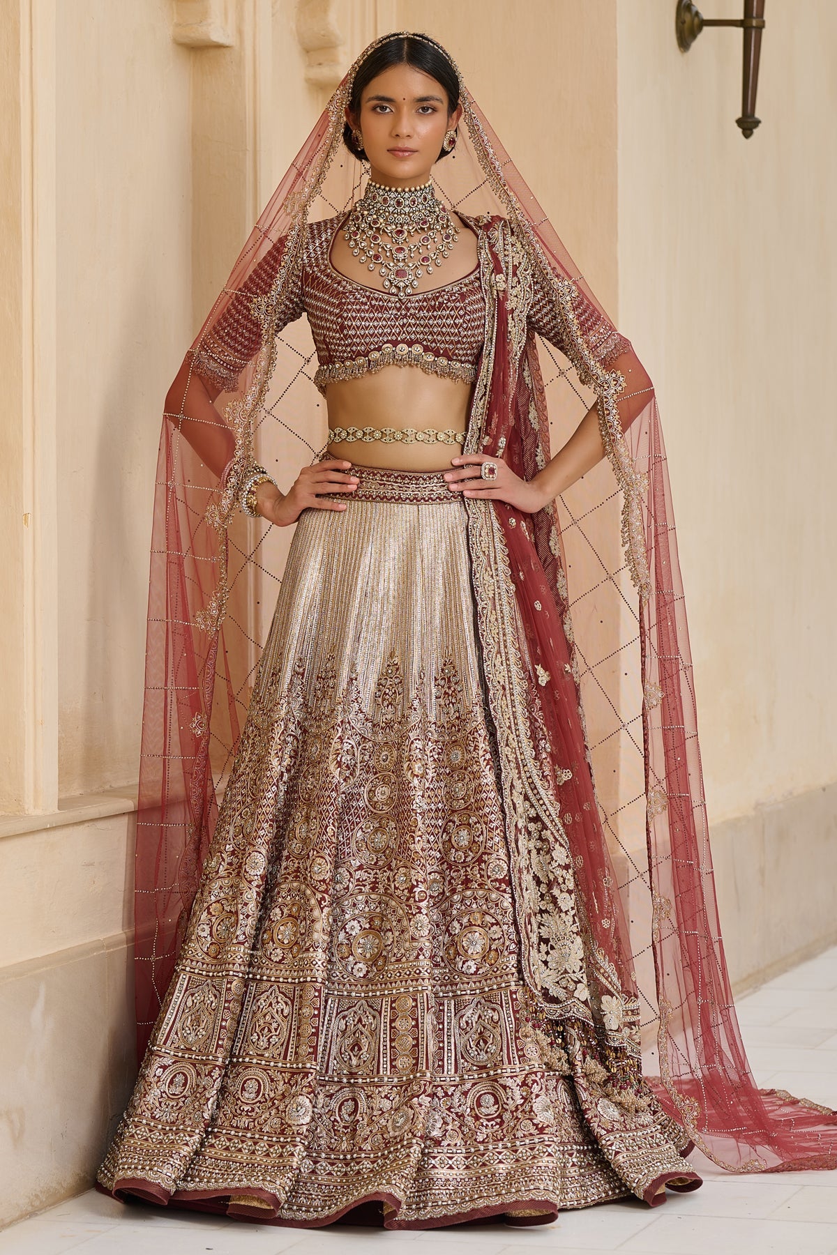 Bidri Bridal Lehenga