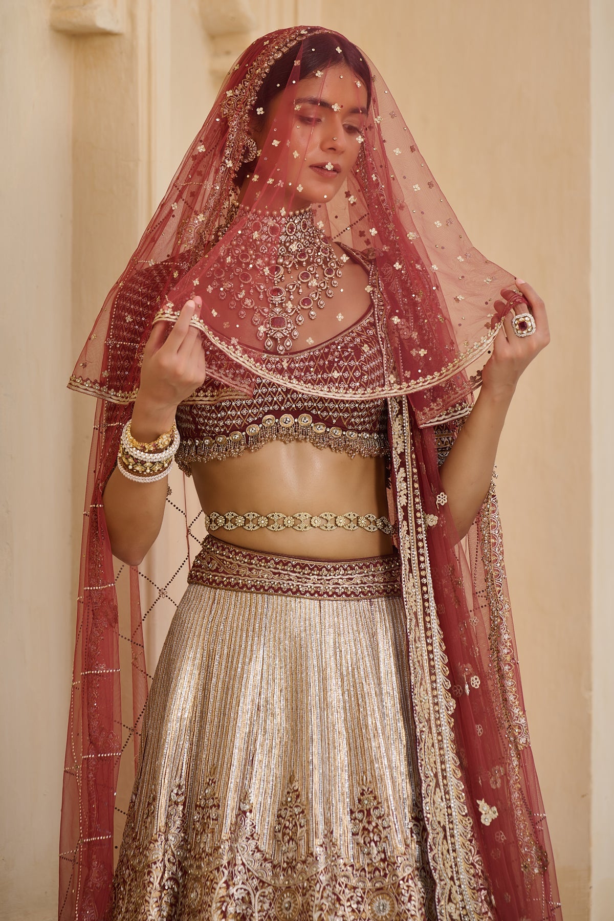 Bidri Bridal Lehenga