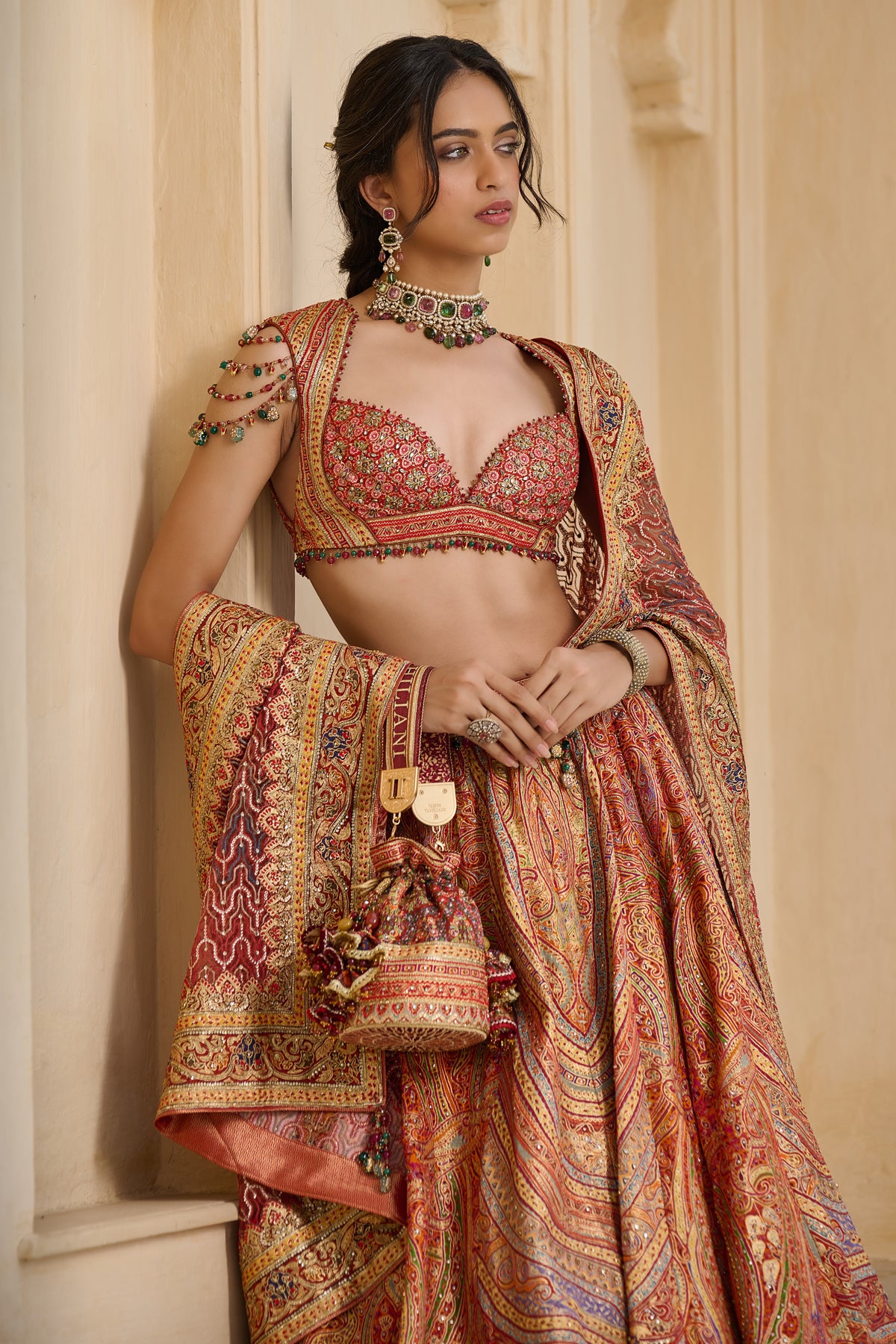Paisley Kashida Lehenga