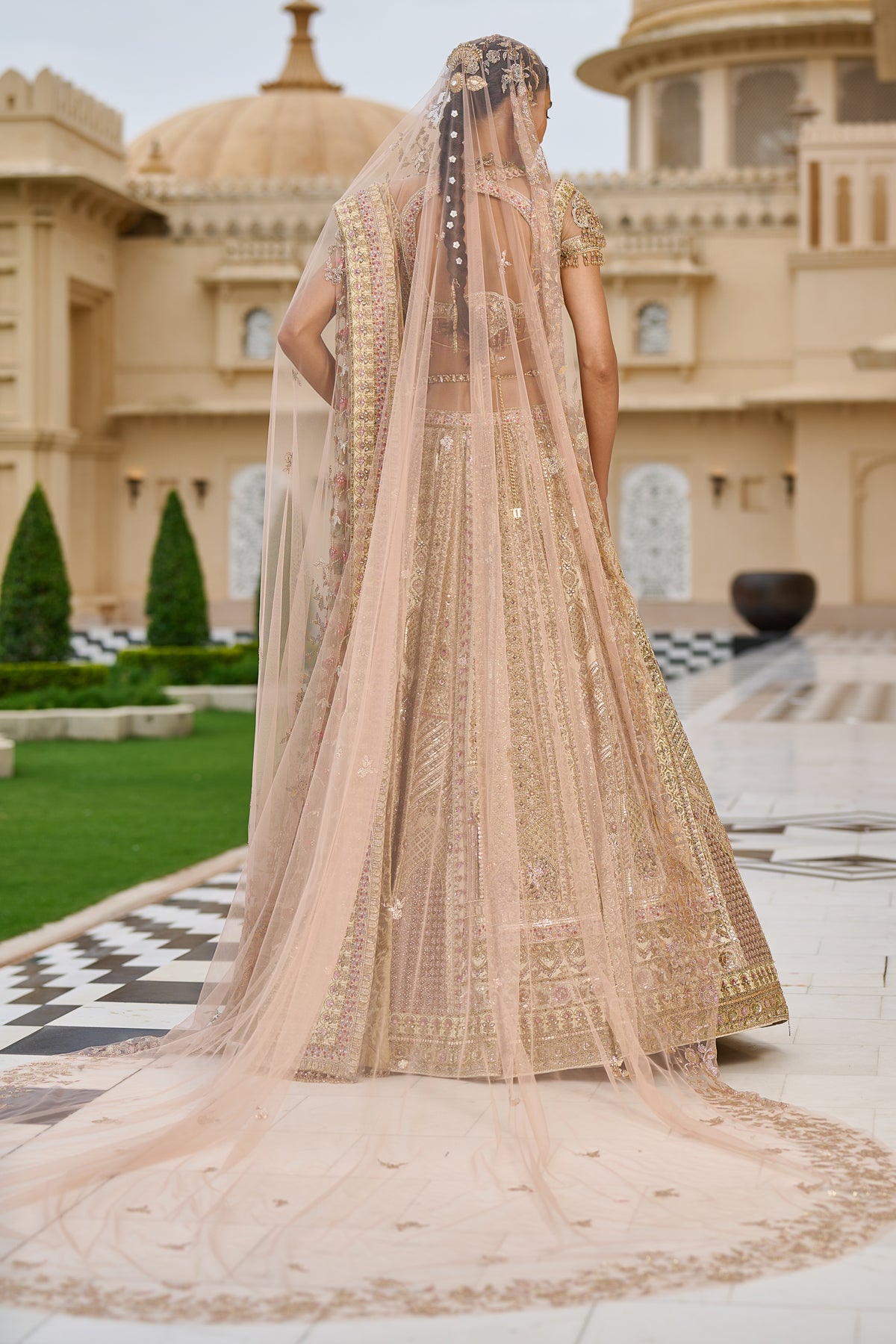 Quintessence  Byzantium Hand Embroidered Lehenga