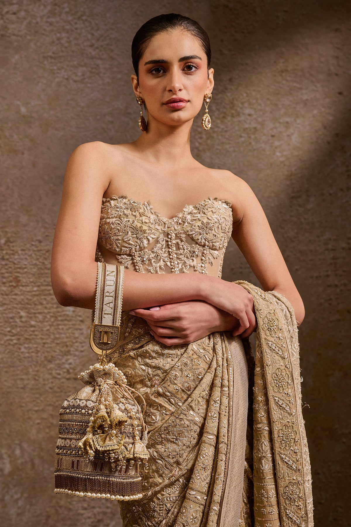 Embroidered Byzentium Potli