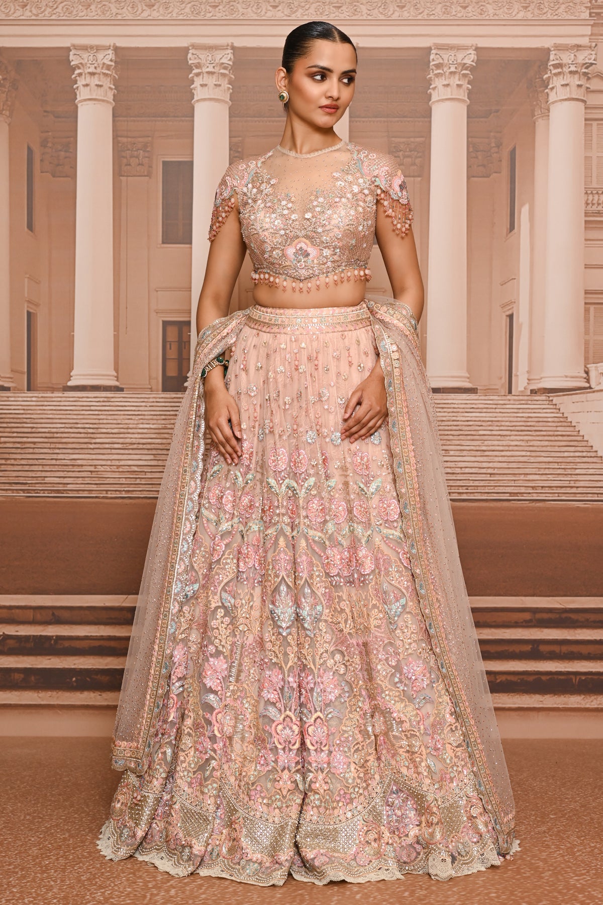 Ever Bloom Hand Embroidered Floral Lehenga