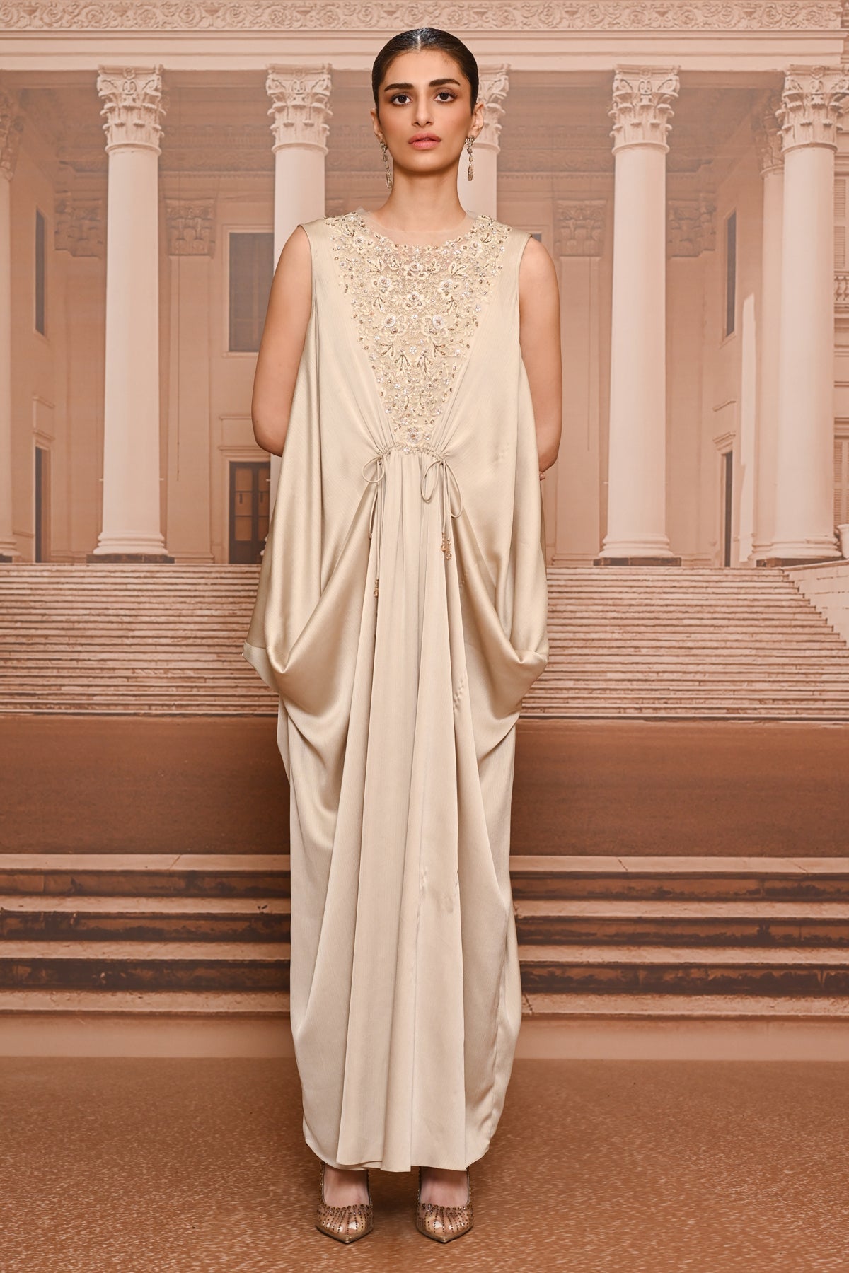 Ever Bloom Fluid Embroidered Dress