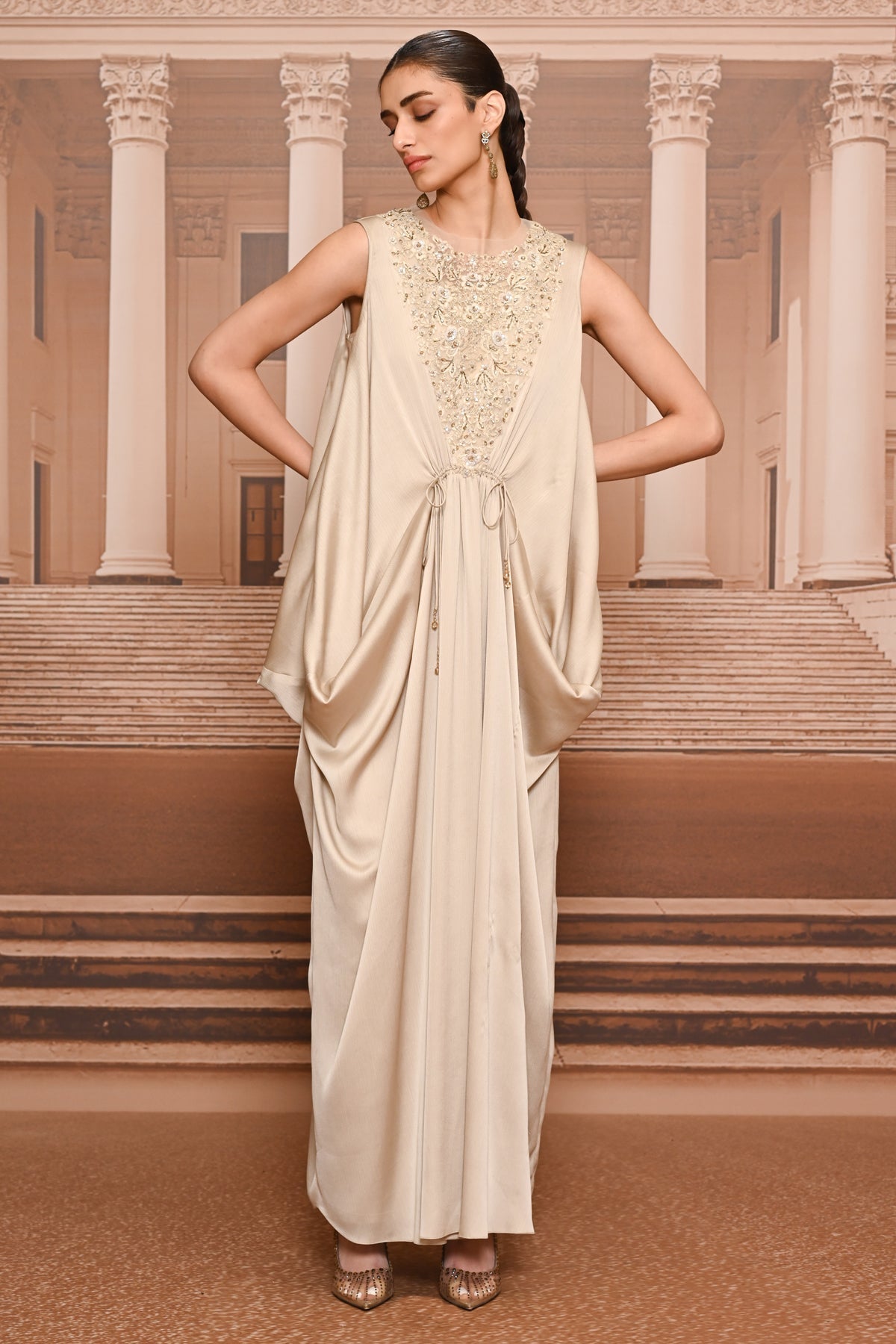 Ever Bloom Fluid Embroidered Dress