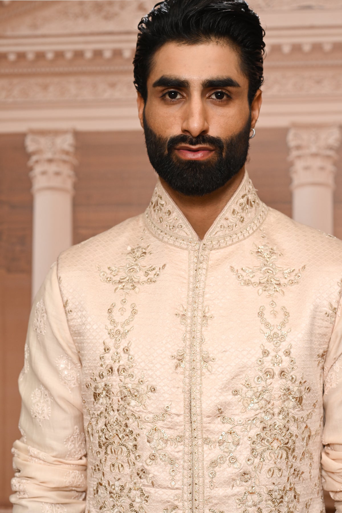 Ever Bloom Brocade Embroidered Waistcoat
