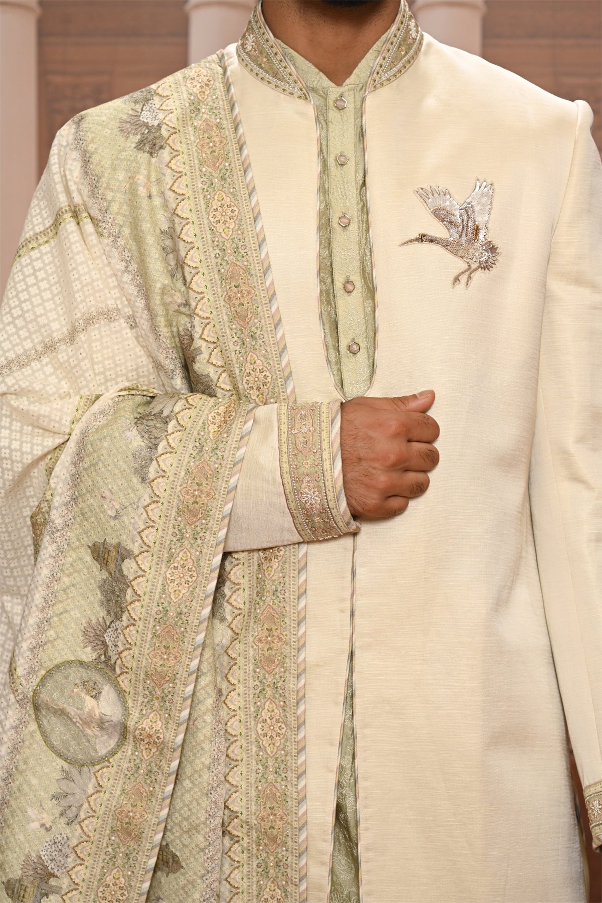 Ever Bloom Pichwai Sherwani