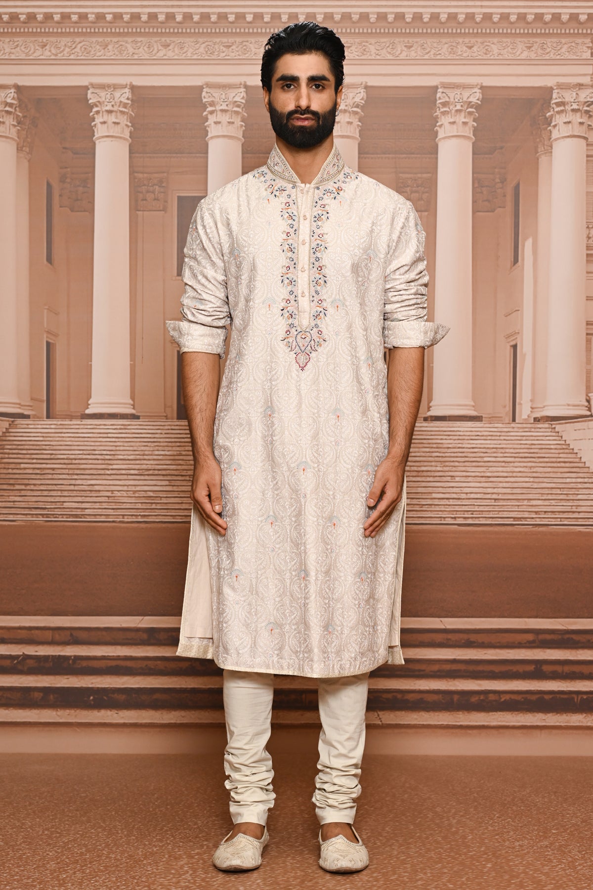 Ever Bloom Silk Sherwani