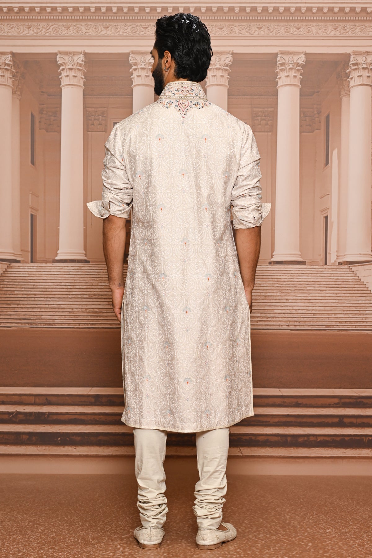 Ever Bloom Silk Sherwani