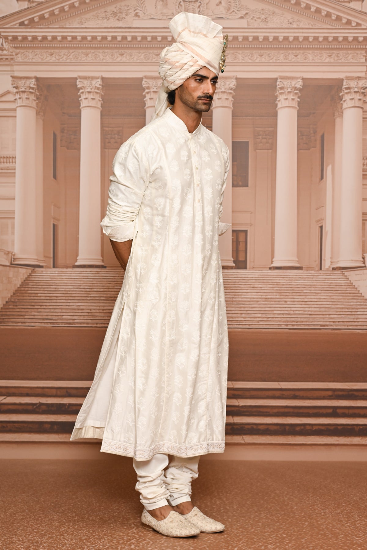 Ever Bloom Pichwai Embroidered Sherwani