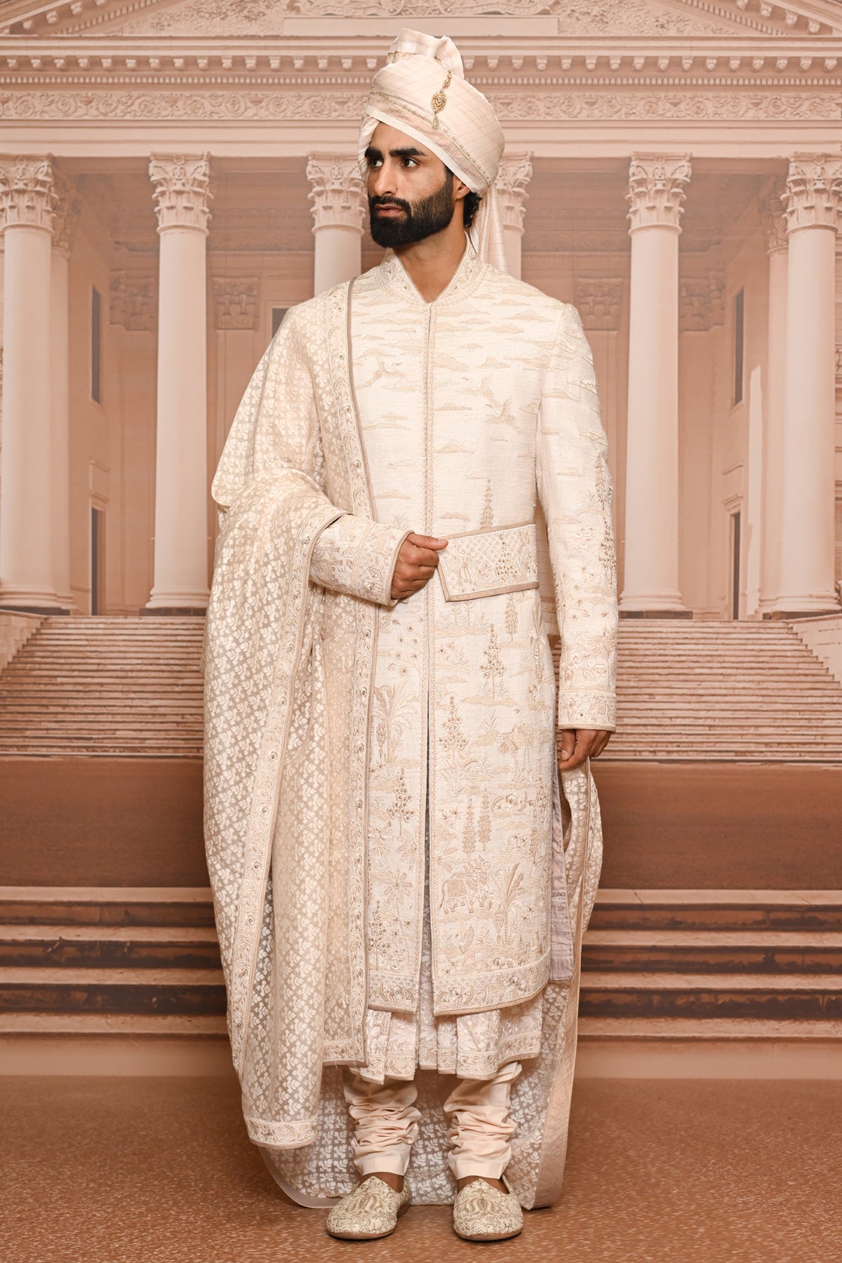 Ever Bloom Pichwai Embroidered Sherwani
