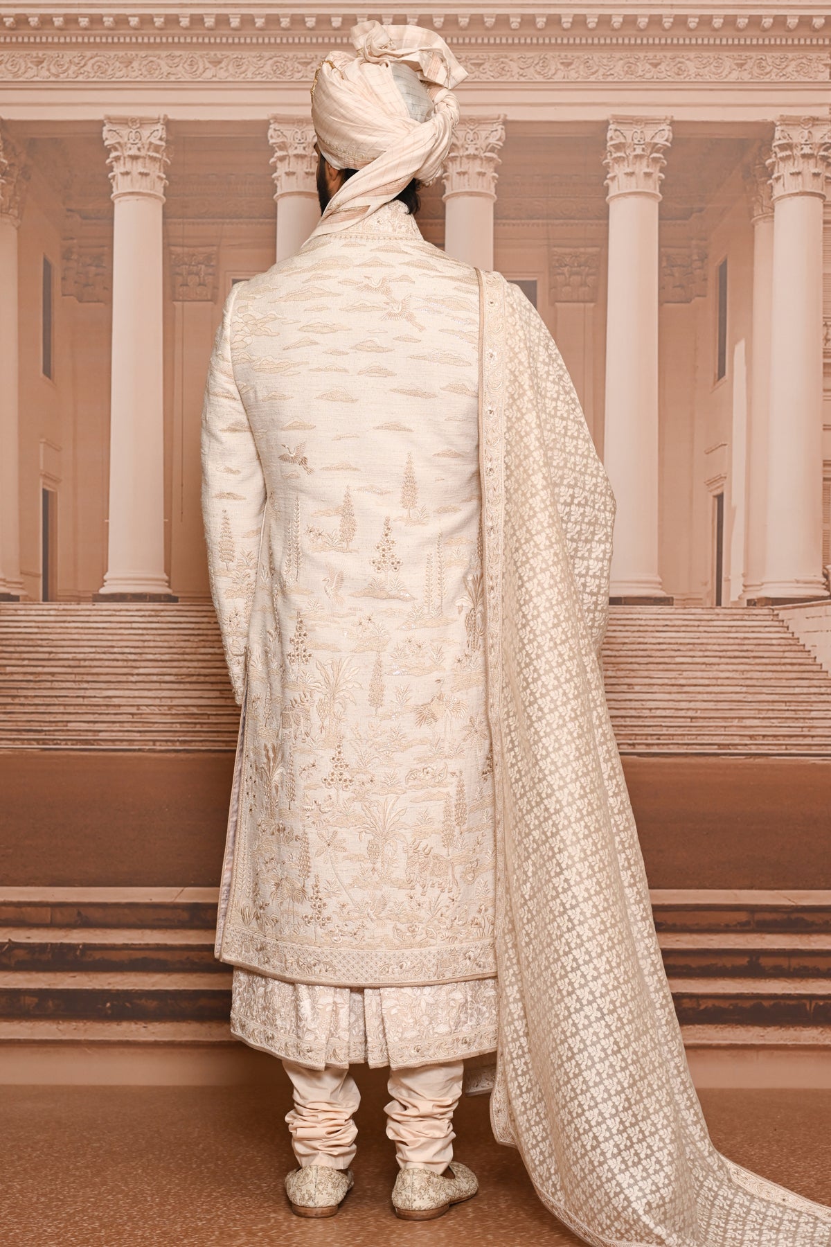 Ever Bloom Pichwai Embroidered Sherwani