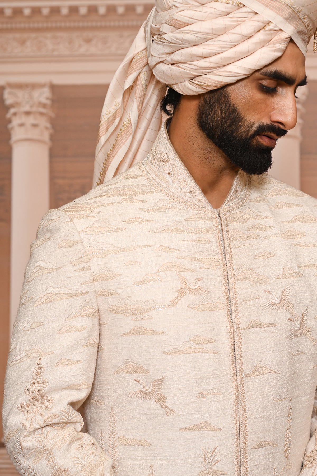 Ever Bloom Pichwai Embroidered Sherwani