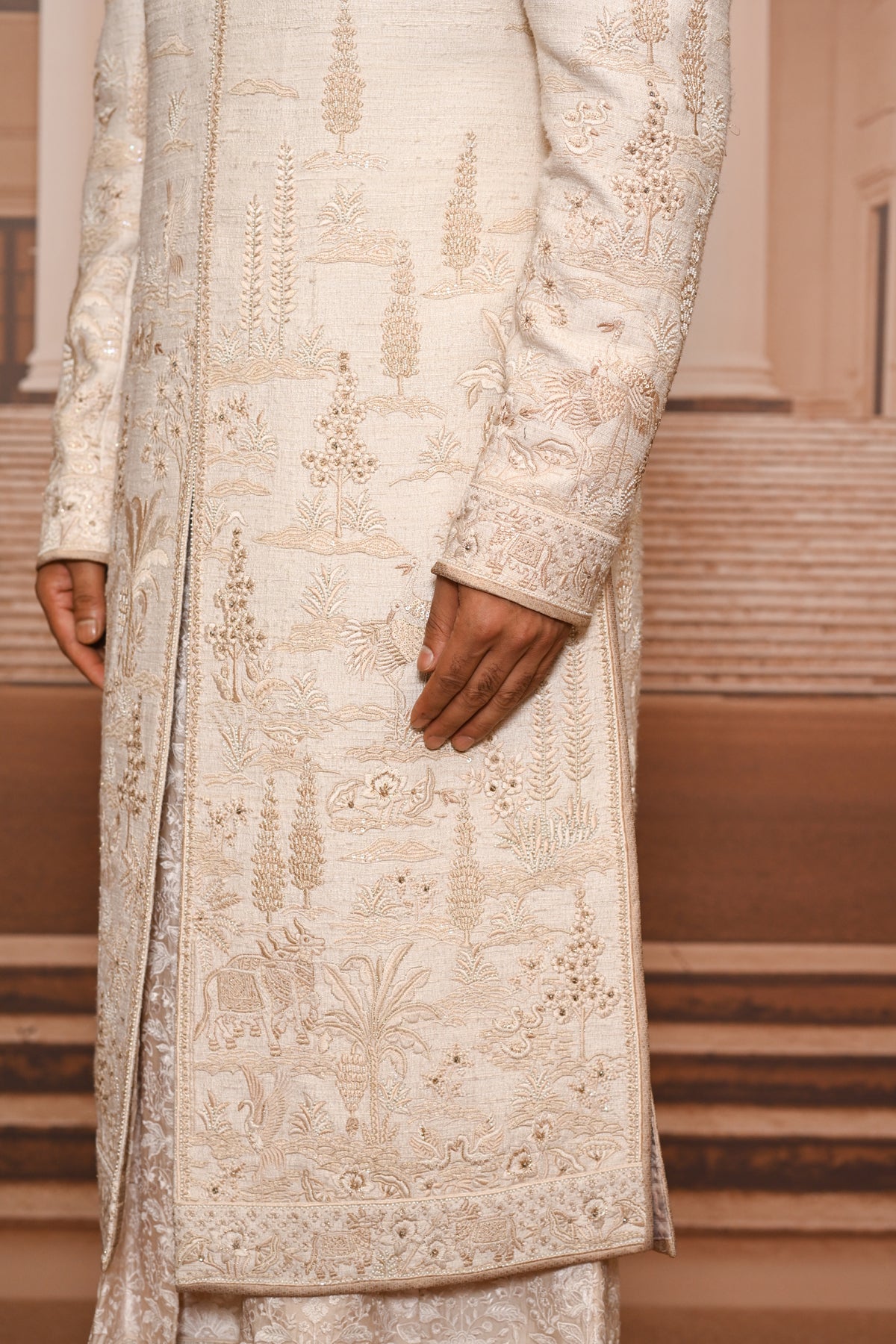 Ever Bloom Pichwai Embroidered Sherwani