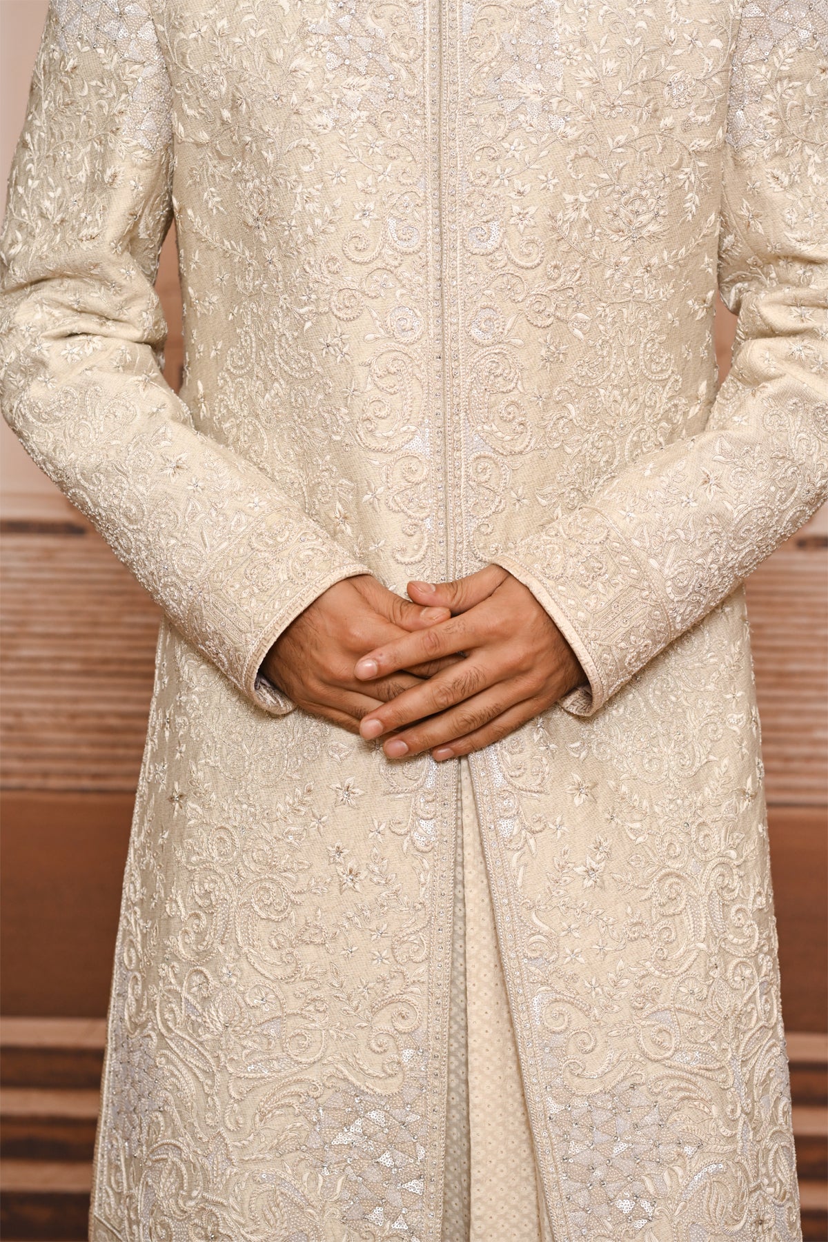 Ever Bloom Jaal Artwork Sherwani