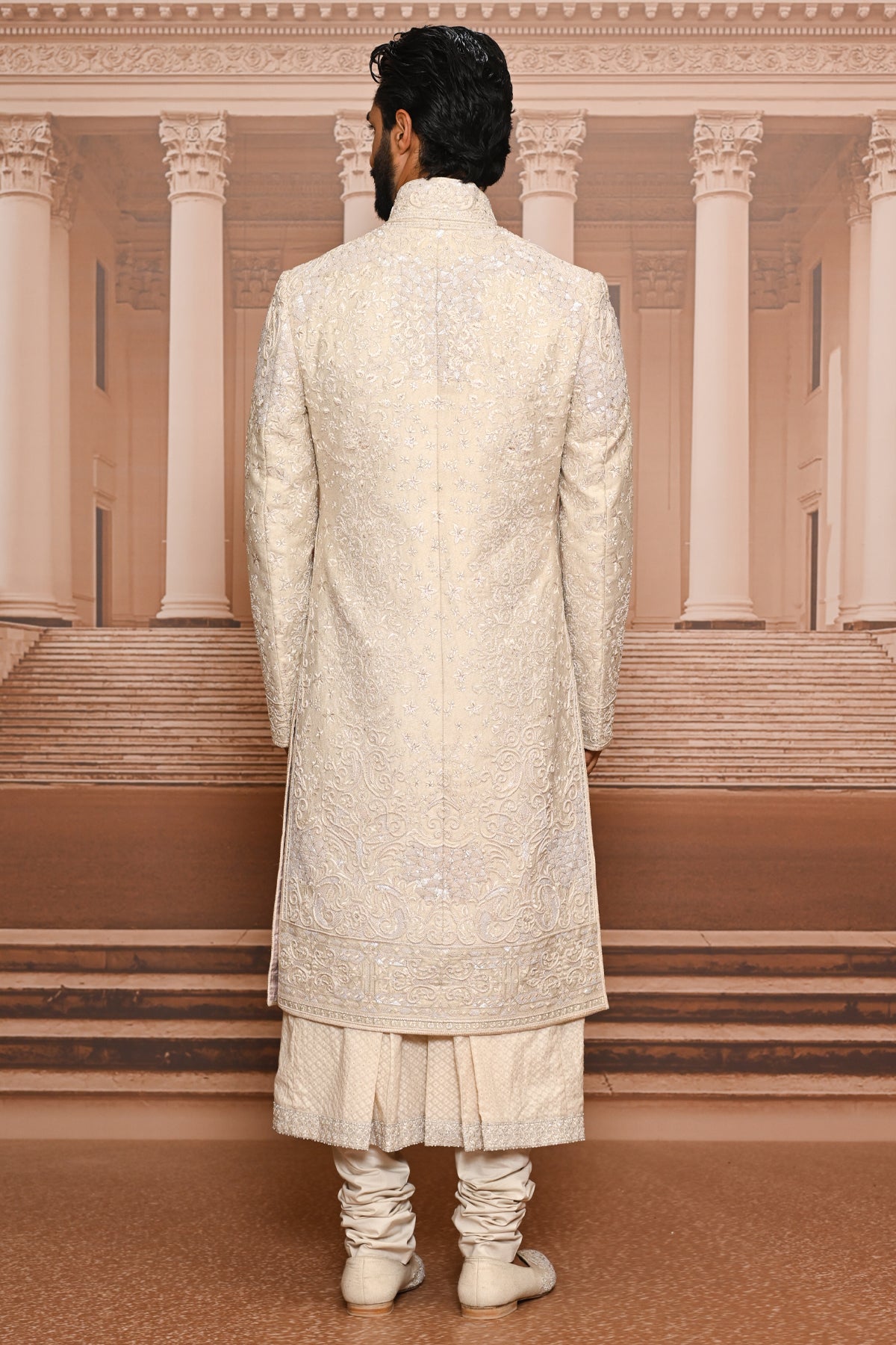 Ever Bloom Jaal Artwork Sherwani