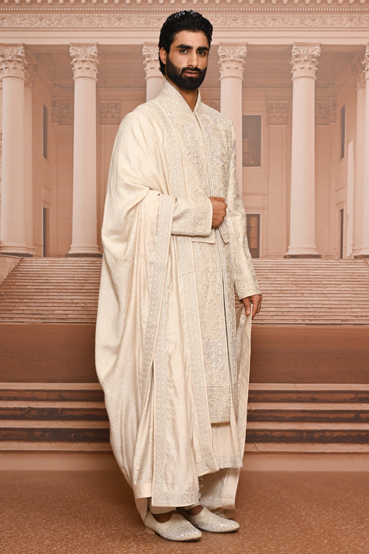 Ever Bloom Jaal Artwork Sherwani