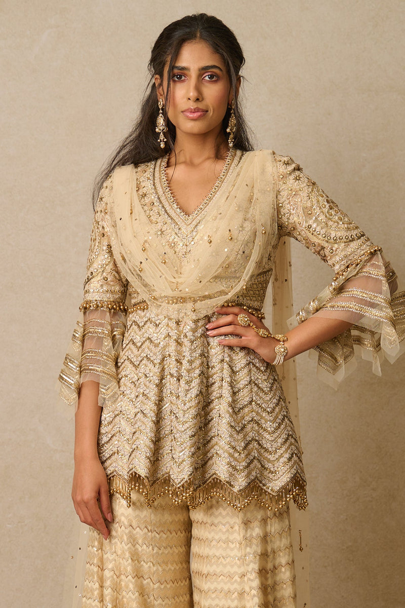 Sharara , Kurta, Drape